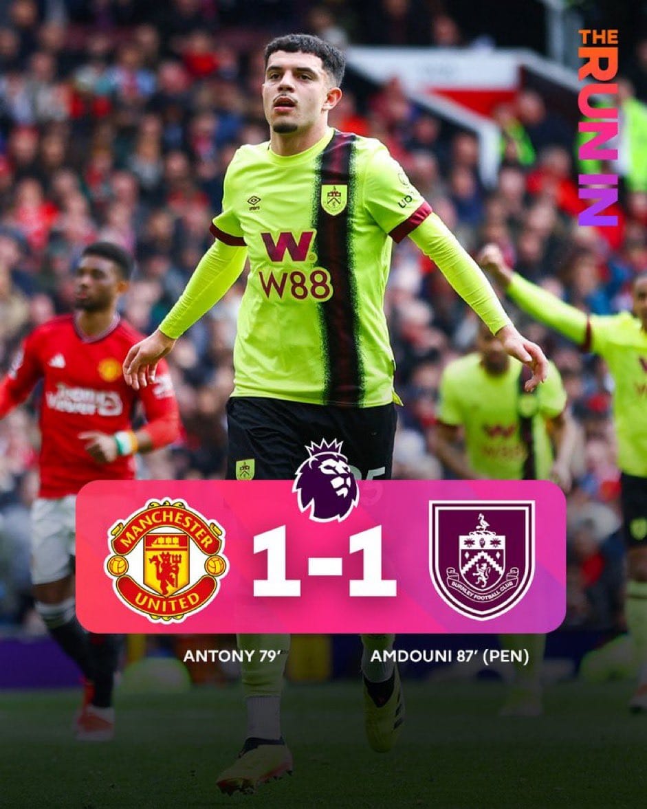 Manchester United held to a draw at Old Trafford by stubborn Burnley 1 20240427 172329