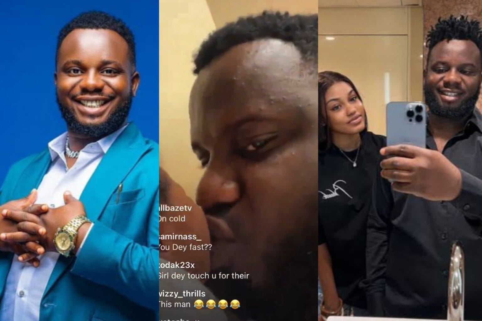 "Sabinus and Wife Welcomed with Joy: Congratulatory Messages Overflow as Skitmaker and Partner Celebrate Arrival of Their First Child (Video) 1 Sabinus and wife welcome first child Kemi Filani blog min 1536x1024 1