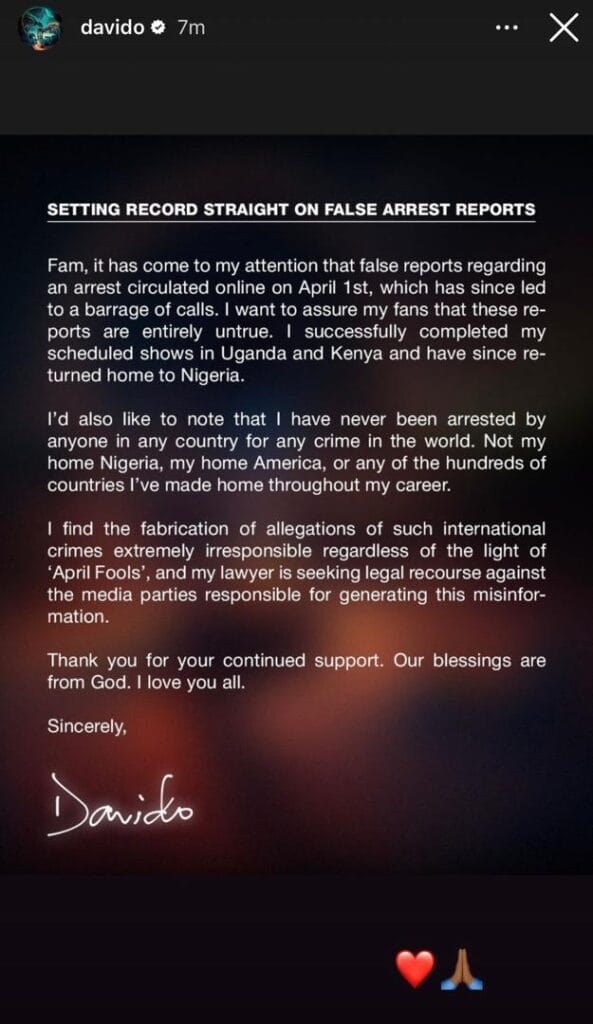 Davido has refuted claims suggesting he was recently arrested in Kenya 2 WhatsApp Image 2024 04 02 at 14.10.38 1712063546