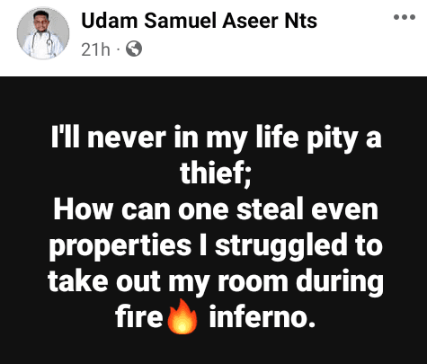 From Victim to Frustration: Nigerian Man's Heartfelt Reflection After Thieves Steal Salvaged Belongings Amidst Fire Tragedy 1 p2 1712048664