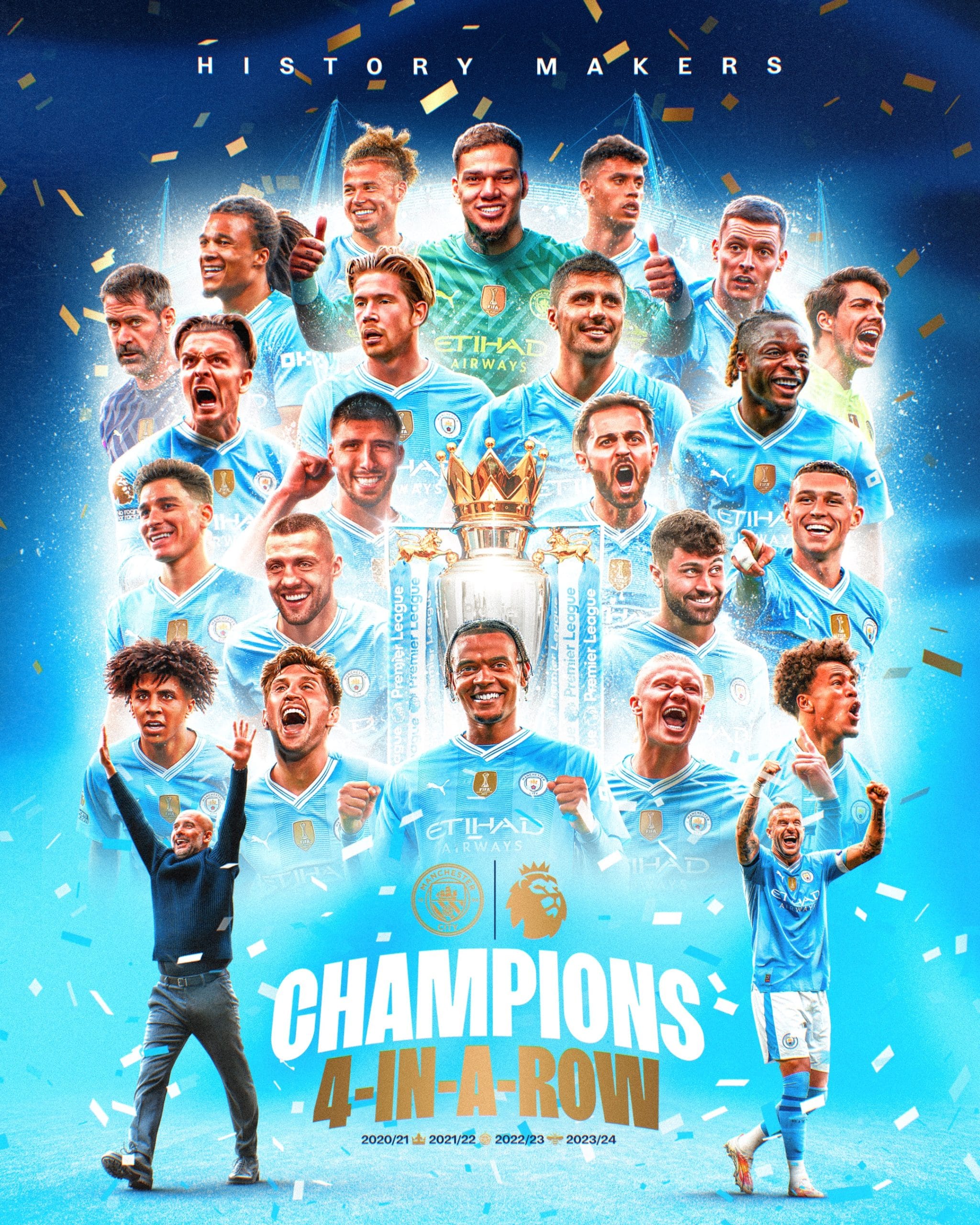 Man City beat West Ham 3-1 to claim the Premier League title on the final day of the season