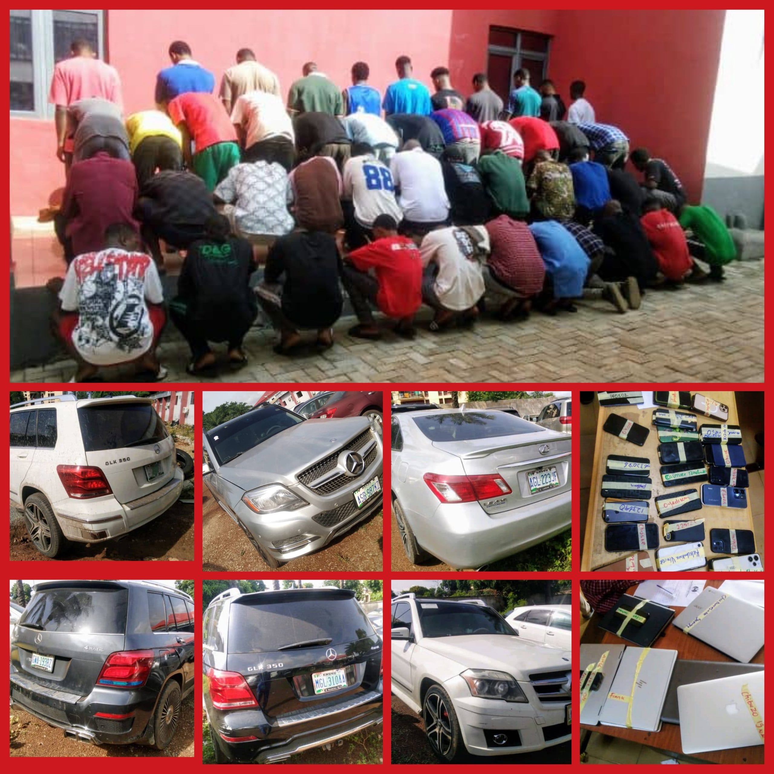 EFCC Arrests 46 Suspected Internet Fraudsters in Awka, Anambra State 1 20240525 091838 scaled 1