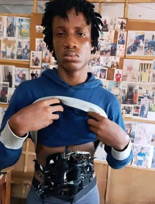 Police arrest 17-yr-old boy with bomb in a bank in Plateau State 1 Plateau suicide bomber 1