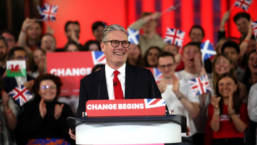 Labour predicted to win The UK election in a landslide with 410 seats, according to the exit poll 1 71e48330 3a84 11ef a044 9d4367d5b599 1