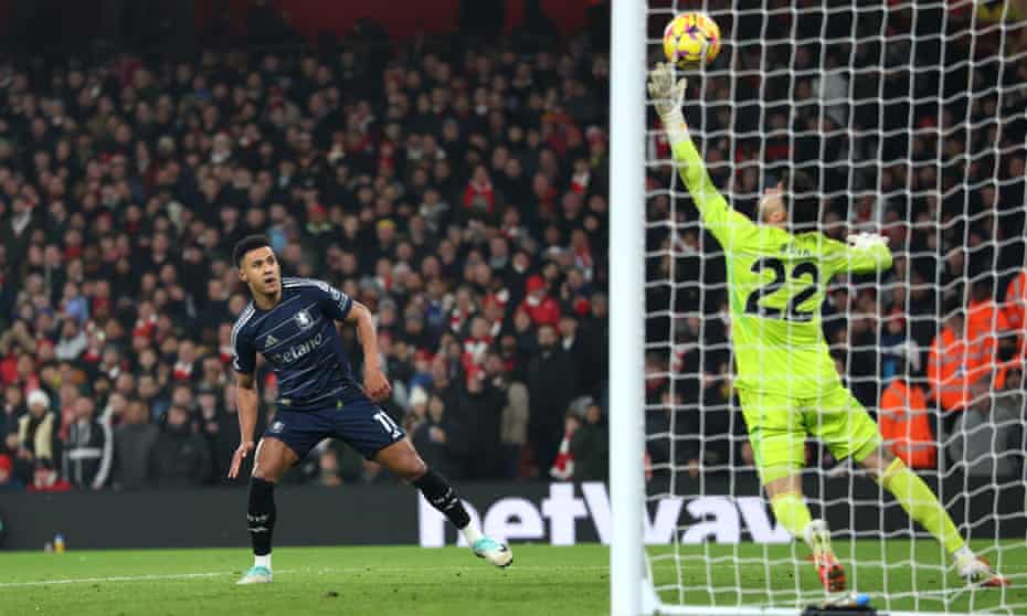 EPL: Arsenal draw at home to stubborn Aston Villa, blew away an early 2 goals lead.
